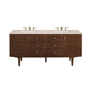 Mid-Century Walnut / Eternal Marfil - 3 Faucet Holes