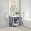 Serenity Blue / White Zeus - 1 Faucet Hole