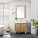 Light Natural Oak / White Zeus - 1 Faucet Hole