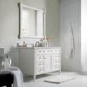 Bright White / Victorian Silver - 3 Faucet Holes