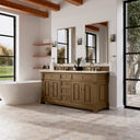 Honey Oak / Victorian Silver - 3 Faucet Holes