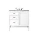 Glossy White / Eternal Jasmine Pearl - 3 Faucet Holes