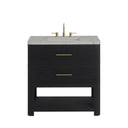 Carbon Oak / Victorian Silver - 3 Faucet Holes