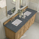 Light Natural Oak / Parisien Bleu - 3 Faucet Holes