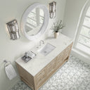 Whitewashed Oak / Victorian Silver - 3 Faucet Holes