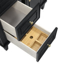Black Onyx / White Zeus - 3 Faucet Holes