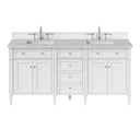 Bright White / Victorian Silver - 3 Faucet Holes