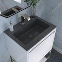 Glossy White / Brushed Nickel / Charcoal Black - 1 Faucet Hole