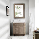 Whitewashed Walnut / White Zeus - 1 Faucet Hole