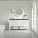Bright White / Charcoal Soapstone - 3 Faucet Holes