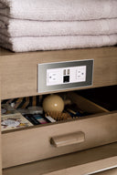 Whitewashed Walnut / Eternal Jasmine Pearl - 3 Faucet Holes