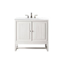 Glossy White / White Zeus - 3 Faucet Holes