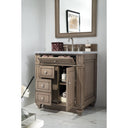 Whitewashed Walnut / Carrara White - 3 Faucet Holes