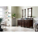 Burnished Mahogany / Carrara White - 3 Faucet Holes