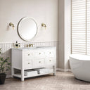 Bright White / Victorian Silver - 3 Faucet Holes
