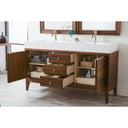Mid-Century Walnut / Glossy White - 1 Faucet Hole