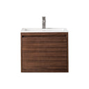 Mid-Century Walnut / Glossy White - 1 Faucet Hole