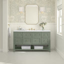Smokey Celadon / White Zeus - 3 Faucet Holes