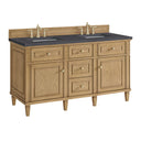 Light Natural Oak / Charcoal Soapstone - 3 Faucet Holes
