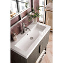 Ash Gray / Brushed Nickel / Glossy White - 1 Faucet Hole