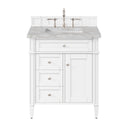 Bright White / Victorian Silver - 3 Faucet Holes
