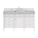 Bright White / Victorian Silver - 3 Faucet Holes