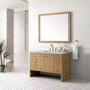 Light Natural Oak / Carrara White - 3 Faucet Holes