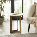 Renwil Hera Indoor Cast Aluminum Side Table - Antique Brass