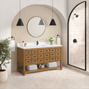 Amber Birch / White Zeus - 1 Faucet Hole