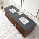 Mid-Century Walnut / Parisien Bleu - 3 Faucet Holes