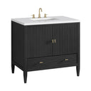 Carbon Oak / White Zeus - 3 Faucet Holes