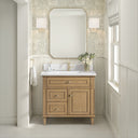 Light Natural Oak / White Zeus - 1 Faucet Hole