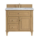 Light Natural Oak / Carrara White - 3 Faucet Holes