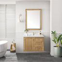 Light Natural Oak / White Zeus - 1 Faucet Hole