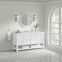 Bright White / White Zeus - 3 Faucet Holes