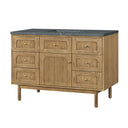 Light Natural Oak / Parisien Bleu - 3 Faucet Holes