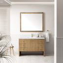 Light Natural Oak / White Zeus - 1 Faucet Hole