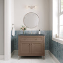 Walnut Whisper / Parisien Bleu - 3 Faucet Holes