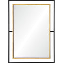 Renwil Gray 38" Tall Rectangle Wall Mirror - Yellow
