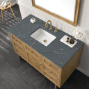 Light Natural Oak / Parisien Bleu - 3 Faucet Holes