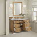 Light Natural Oak / Eternal Jasmine Pearl - 3 Faucet Holes