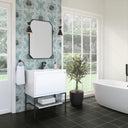 Glossy White / Matte Black / Glossy White - 1 Faucet Hole
