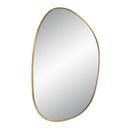 Renwil Camona 42" Tall Irregular Rectangular Oval Mirror - Satin Brass