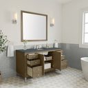 Walnut Whisper / Parisien Bleu - 3 Faucet Holes