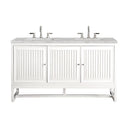 Glossy White / Victorian Silver - 3 Faucet Holes