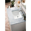 Glossy White / Carrara White - 3 Faucet Holes