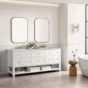 Bright White / Victorian Silver - 3 Faucet Holes