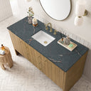Light Natural Oak / Parisien Bleu - 3 Faucet Holes