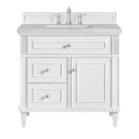 Bright White / Victorian Silver - 3 Faucet Holes
