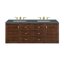 Mid-Century Walnut / Parisien Bleu - 3 Faucet Holes